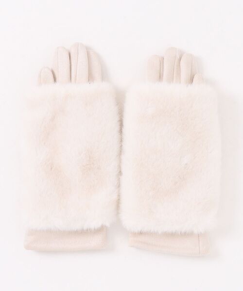 手袋 「 ammy. / エイミードット 」 2WAY フェイク ファー