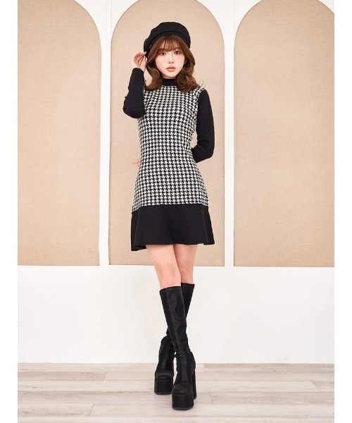 Darich（ダーリッチ） ニットワンピース FREE ブラック レディース