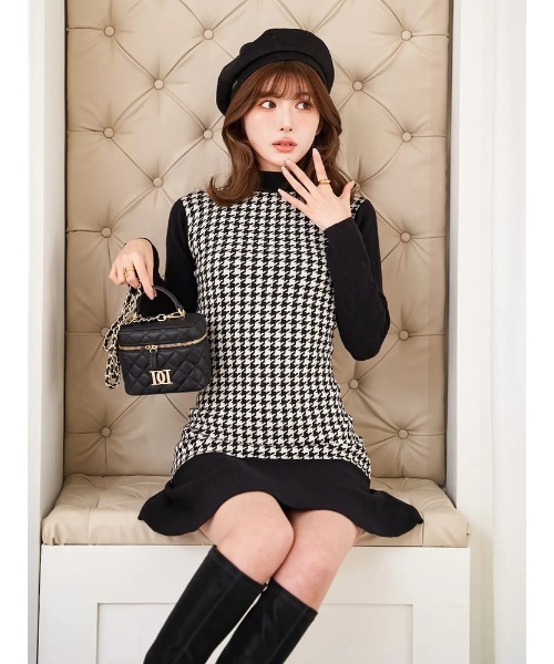 Darich（ダーリッチ） ニットワンピース FREE ブラック レディース