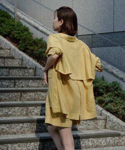 「CISLYS」 ハーフパンツ 1 キャメル レディース_画像5