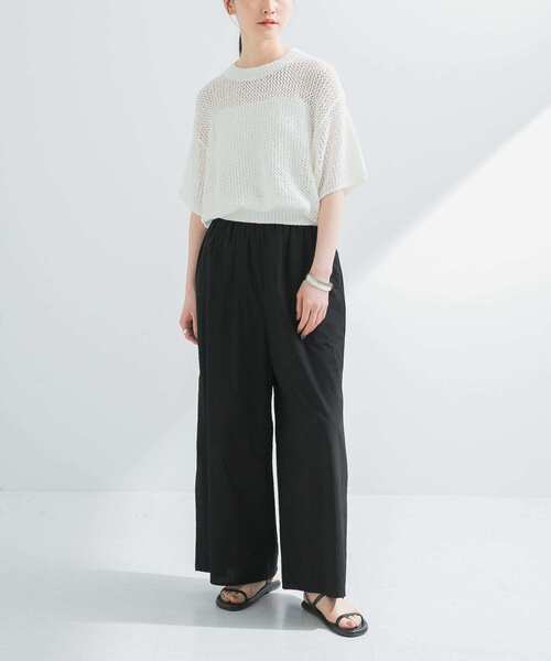 「URBAN RESEARCH」 半袖ニット FREE ホワイト レディース_画像9