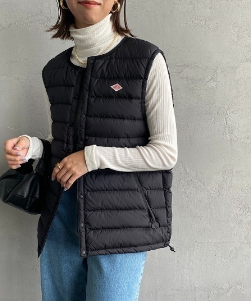 ダントン ブラック ダウンベスト 新品Mサイズレディスタグ付き Danton（ダントン） ダウンベスト M ブラック レディース : ZOZOTOWN
