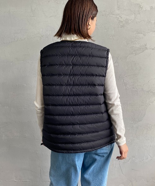 Danton（ダントン） ダウンベスト M ブラック レディース : ZOZOTOWN