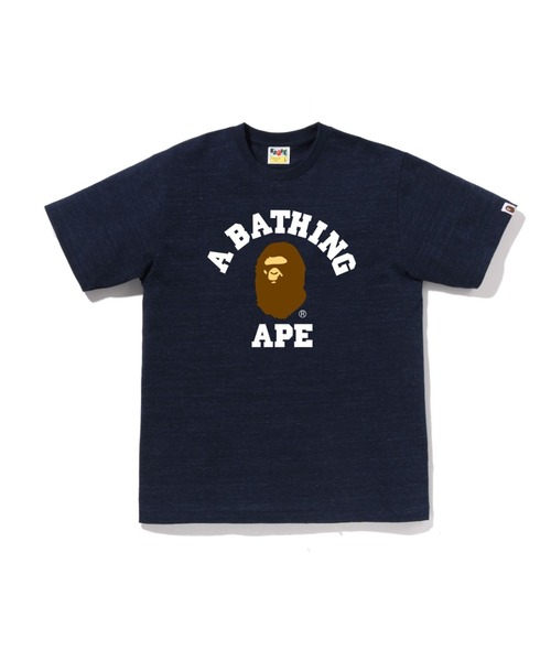 A BATHING APE（アベイシングエイプ） tシャツ COLLEGE TEE メンズ