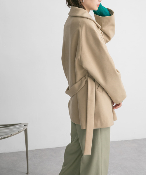 KBF（ケービーエフ） ピーコート ONE ベージュ レディース : ZOZOTOWN