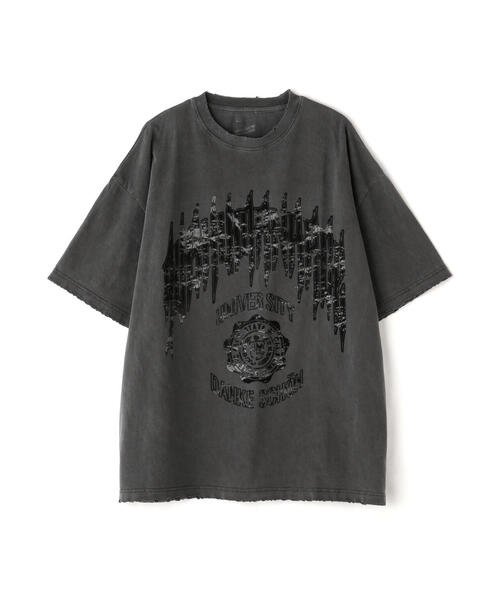 「DANKE SCHON」 半袖Tシャツ L グレー レディース_画像4