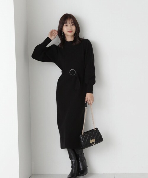 「PROPORTION BODY DRESSING」 ニットワンピース SMALL ホワイト系その他 レディース_画像3