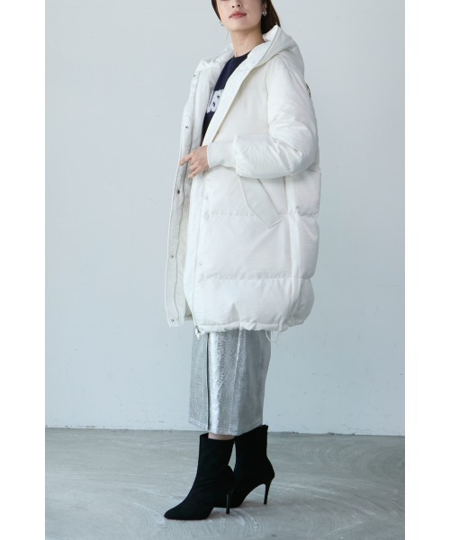 「Miss Arrivo」 ダウンジャケット MEDIUM オフホワイト レディース_画像6