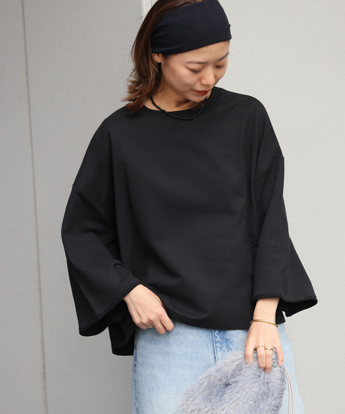 「JOURNAL STANDARD relume」 スウェットカットソー FREE ブラック レディース_画像6