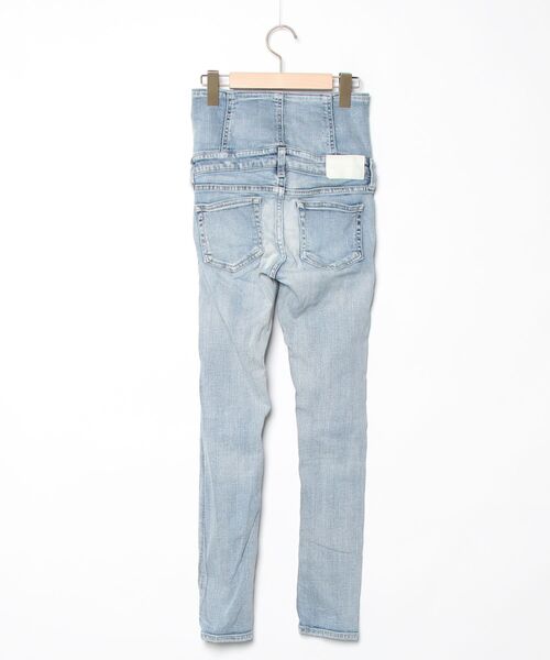 フリンジデザイン ライトブルーデニムパンツ classicalelf（クラシカルエルフ） 《Javaジャバコラボ》 ボトムス