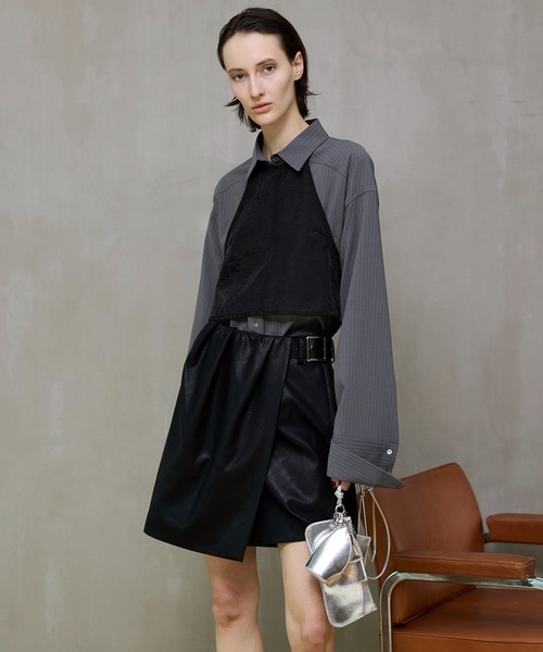 MAISON SPECIAL（メゾンスペシャル） デニムスカート Drape V-Neck