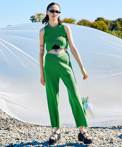 MAISON SPECIAL（メゾンスペシャル） ニットベスト FREE グレー