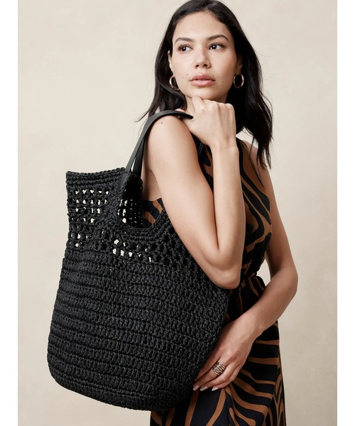 「BANANA REPUBLIC FACTORY STORE」 かごバッグ ONE SIZE ブラウン レディース_画像8