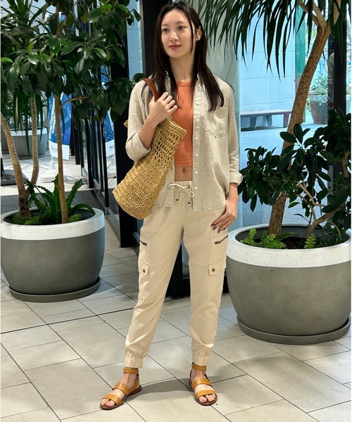 「BANANA REPUBLIC FACTORY STORE」 かごバッグ ONE SIZE ブラウン レディース_画像9