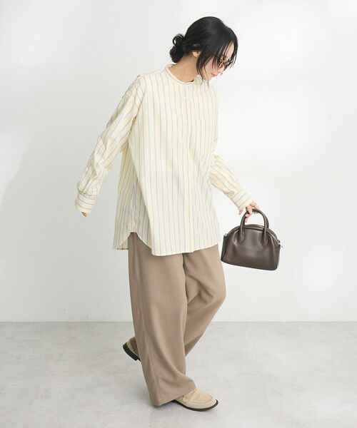 「CRAFT STANDARD BOUTIQUE」 長袖ブラウス MEDIUM イエロー系その他2 レディース_画像5