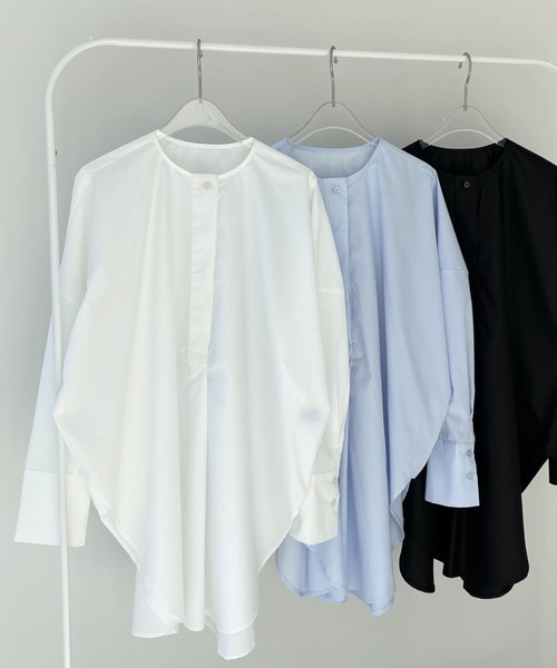 「wee9s」 長袖シャツ FREE ライトブルー レディース_画像3