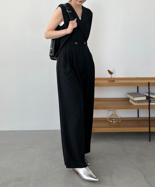 「CAPRICIEUX LE'MAGE」 オールインワン 36 ベージュ レディース_画像3