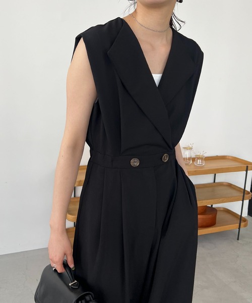 「CAPRICIEUX LE'MAGE」 オールインワン 36 ベージュ レディース_画像5