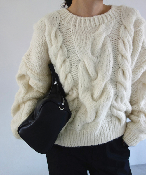 81BRANCA（ハチイチブランカ） ニット セーター SLOBE別注 ケーブル