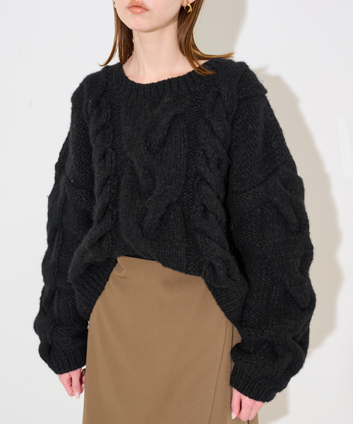 81BRANCA（ハチイチブランカ） ニット セーター SLOBE別注 ケーブル