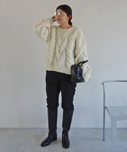 81BRANCA（ハチイチブランカ） ニット セーター SLOBE別注 ケーブル