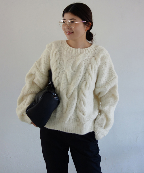 81BRANCA（ハチイチブランカ） ニット セーター SLOBE別注 ケーブル