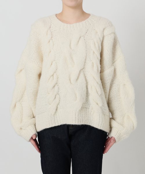 81BRANCA（ハチイチブランカ） ニット セーター SLOBE別注 ケーブル