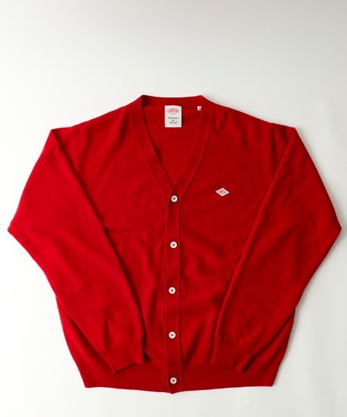 DANTON」 ニットカーディガン 40 レッド レディース danton レディース