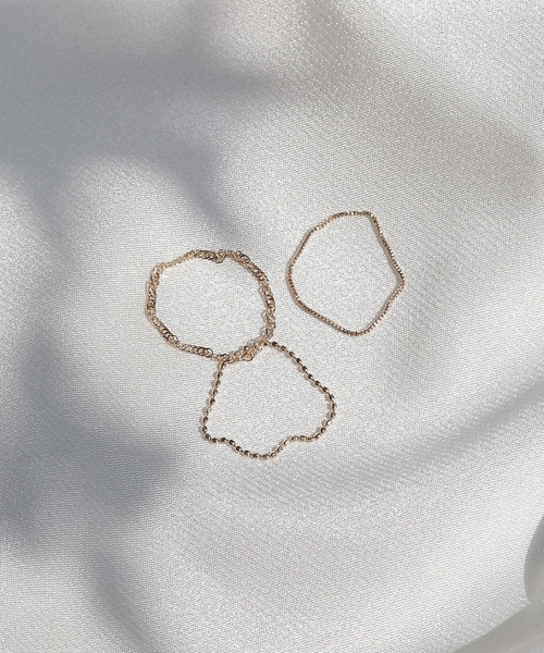 「NOIR DE POUPEE」 リング #15 ゴールド レディース_画像5