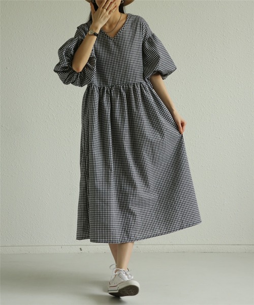 「MAISON DE THERESE」 半袖ワンピース M ブラック レディース_画像3