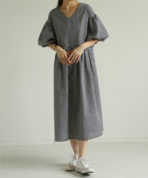 「MAISON DE THERESE」 半袖ワンピース M ブラック レディース_画像4