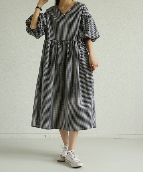 「MAISON DE THERESE」 半袖ワンピース M ブラック レディース_画像6
