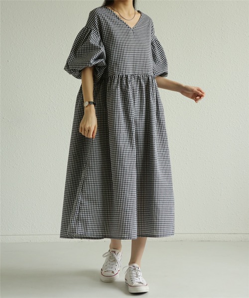 「MAISON DE THERESE」 半袖ワンピース M ブラック レディース_画像7