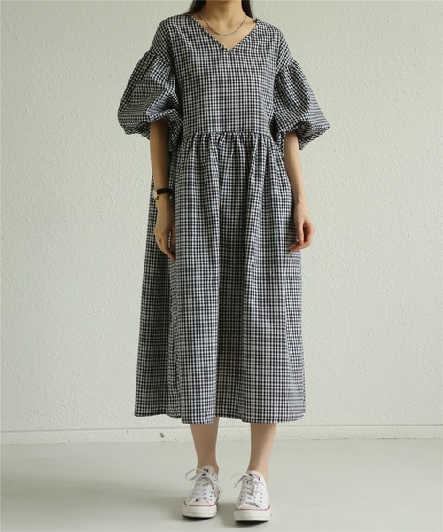 「MAISON DE THERESE」 半袖ワンピース M ブラック レディース_画像8