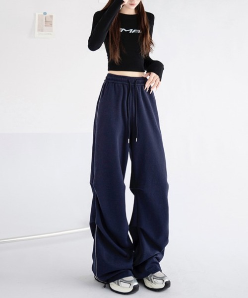 「shameless」 ジャージパンツ FREE ブラック レディース_画像3