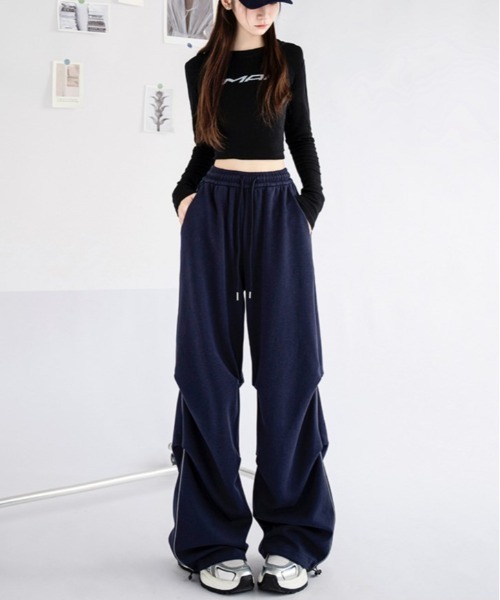 「shameless」 ジャージパンツ FREE ブラック レディース_画像4