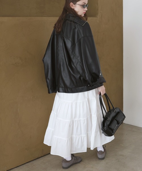 「Mili affinity」 ロングスカート FREE オフホワイト レディース_画像6