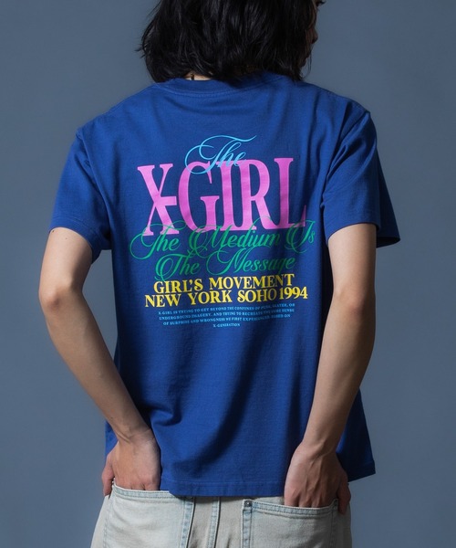 X-girl（エックスガール） tシャツ 半袖 COLORFUL LOGO S/S TEE