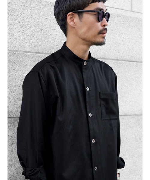 シャツ 「TENON」SUPER 120`s BAND COLLAR SHIRT メンズ_13