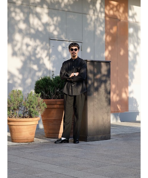 シャツ 「TENON」SUPER 120`s BAND COLLAR SHIRT メンズ_15