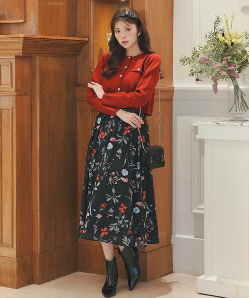 「SWINGLE」 ニットカーディガン FREE ブラック レディース_画像5