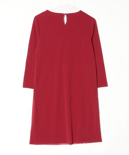 VIVIENNE TAM（ヴィヴィアンタム） フリル長袖ワンピース 0 レッド