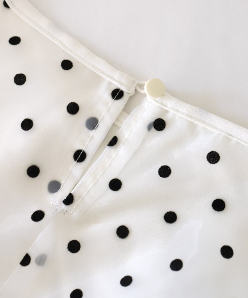 「Pierrot」 長袖ブラウス M オフホワイト レディース_画像7