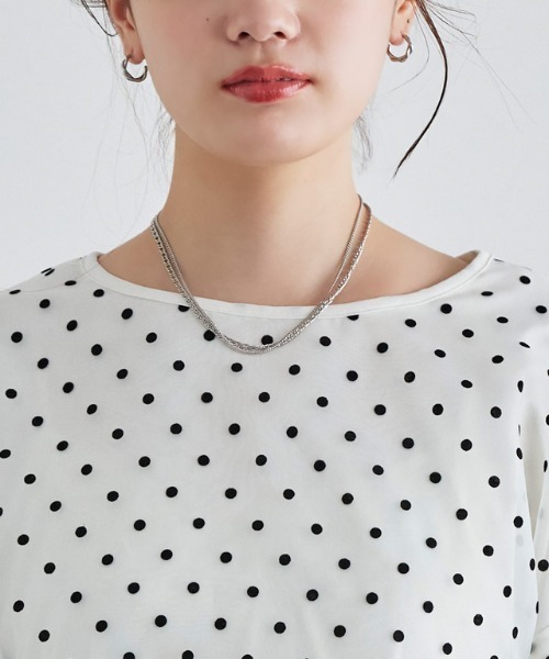 「Pierrot」 長袖ブラウス M オフホワイト レディース_画像9