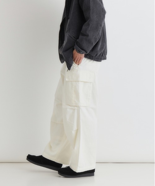 BACK NUMBER カーゴパンツ 「BACK NUMBER」コットンツイルカーゴパンツ