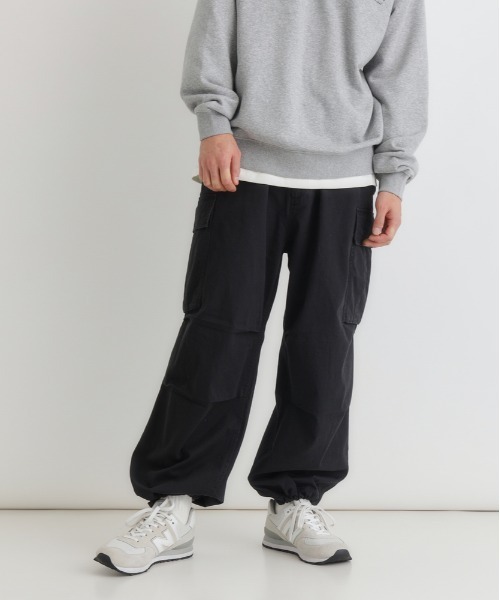 BACK NUMBER カーゴパンツ 「BACK NUMBER」コットンツイルカーゴパンツ