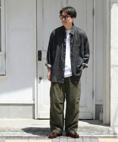 BACK NUMBER カーゴパンツ 「BACK NUMBER」コットンツイルカーゴパンツ