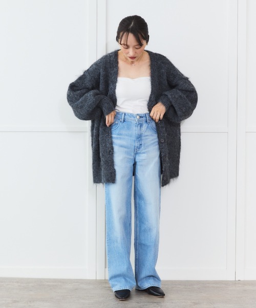 「Sirin」 ニットカーディガン FREE グレー レディース_画像5