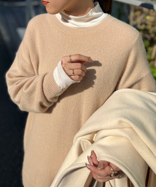 「NOLLEY'S」 長袖カットソー 38 アイボリー レディース_画像6