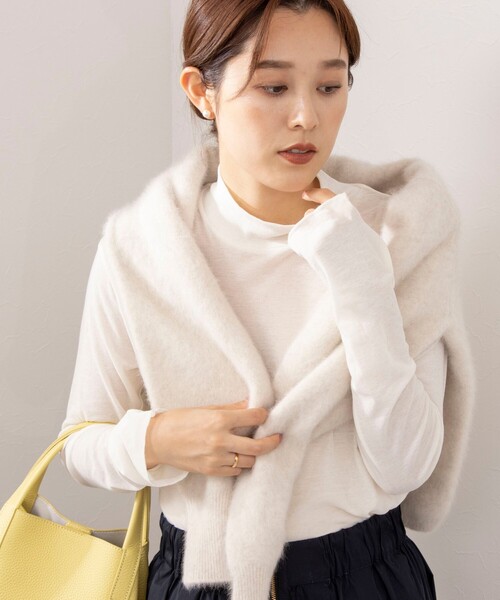 「NOLLEY'S」 長袖カットソー 38 アイボリー レディース_画像8